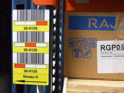 inotec Barcode Etikett Regaldurchfahrten inotec Barcode Etikett Regaldurchfahrten