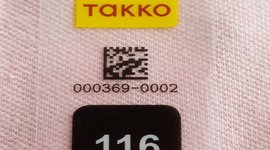 inotec Barcode RFD Texilkennzeichnung Takko Detail inotec Photo of Barcode RFD Texilkennzeichnung Takko Detail