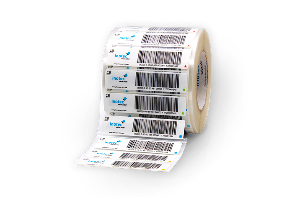 inotag barcode label Diomaster etiket Foto van inotag barcode label Diomaster etiket