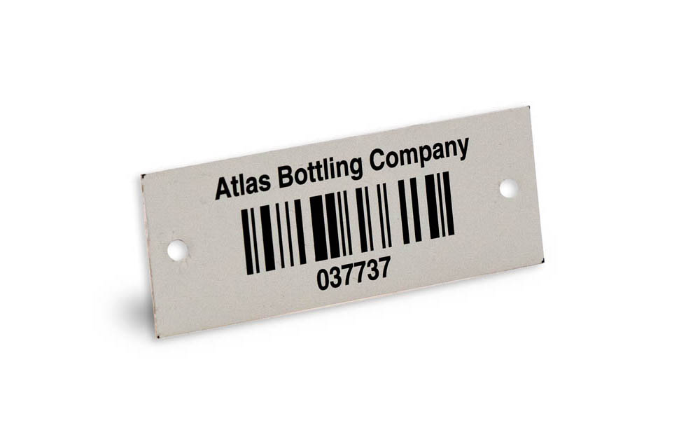 inotec metalen barcode label 0,5 Foto van inotec metalen barcode label 0,5